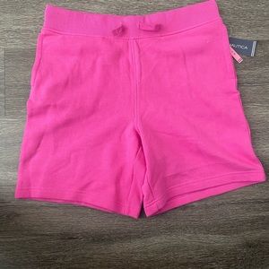 New Nautica Girls' Pull-on Fleece Short with Drawstring & Front Pockets